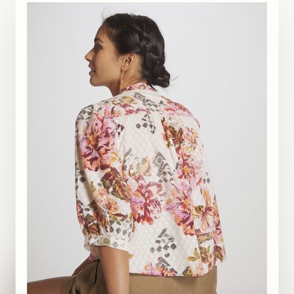 Pilcro Cropped Surf Blouse - Picture 2 of 8